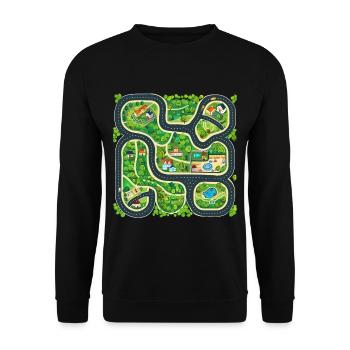 Car Play Mat Gives Parents A Massage 2 - Unisex Pullover - Schwarz - Vorne - Alina (178cm) & Michal (187cm)