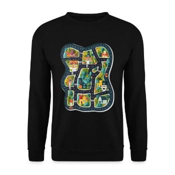 Car Play Mate - Children Give Parent A Massage 2 - Unisex Pullover - Schwarz - Vorne - Alina (178cm) & Michal (187cm)