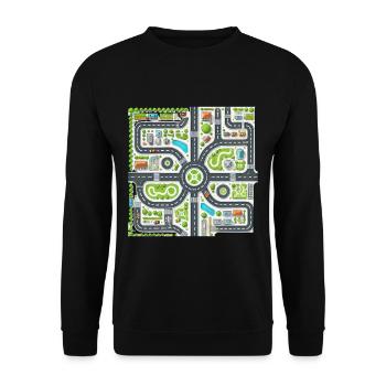 Car Play Mate - Children Give Parent A Massage 5 - Unisex Pullover - Schwarz - Vorne - Alina (178cm) & Michal (187cm)