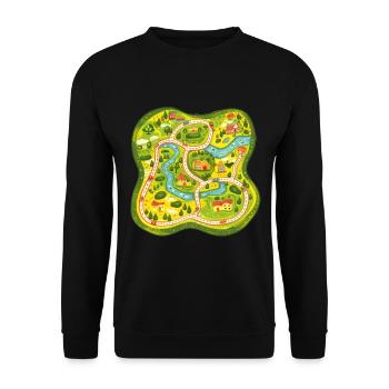 Play Mat With Massage Feature For Parents 2 - Unisex Pullover - Schwarz - Vorne - Alina (178cm) & Michal (187cm)