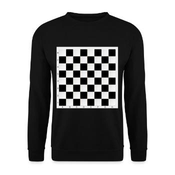 Portable Chess Board - Play Chess Instantly - Unisex Sweatshirt - black - Front - Alina (178cm) & Michal (187cm)