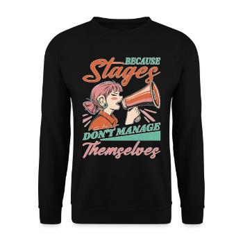 Parce que les étapes ne se gèrent pas toutes seules - Sweat-shirt Unisexe - noir - Devant - Alina (178cm) & Michal (187cm)