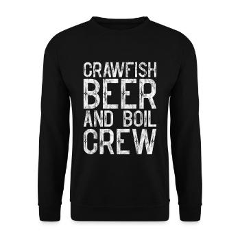 Écrevisses, bière et Crew 3 - Sweat-shirt Unisexe - noir - Devant - Alina (178cm) & Michal (187cm)