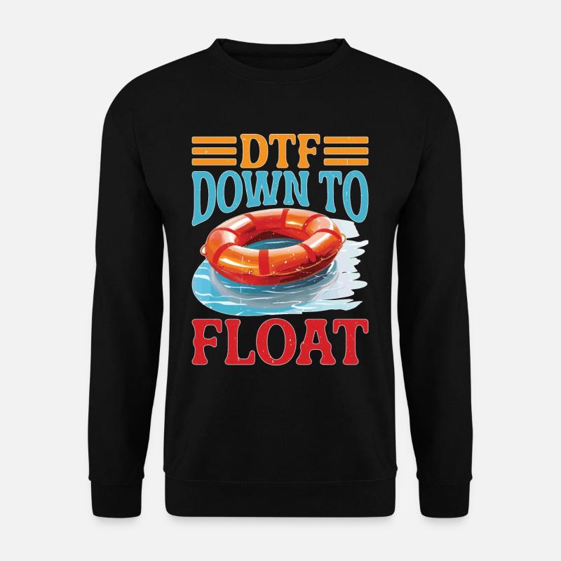 DTF Down To Float - Unisex Pullover - Schwarz