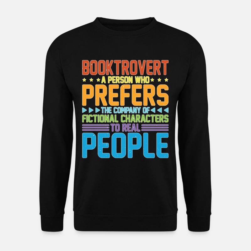 Booktrovert Definition Description 30 - Unisex Pullover - Schwarz