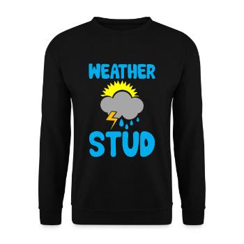 Weather Stud 2 - Unisex Pullover - Schwarz - Vorne - Alina (178cm) & Michal (187cm)