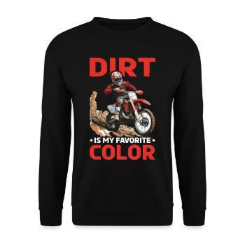 Dirt Is My Favorite Color - Unisex Pullover - Schwarz - Vorne - Alina (178cm) & Michal (187cm)