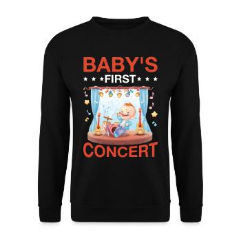 Baby's First Concert 6 - Unisex Pullover - Schwarz - Vorne - Alina (178cm) & Michal (187cm)
