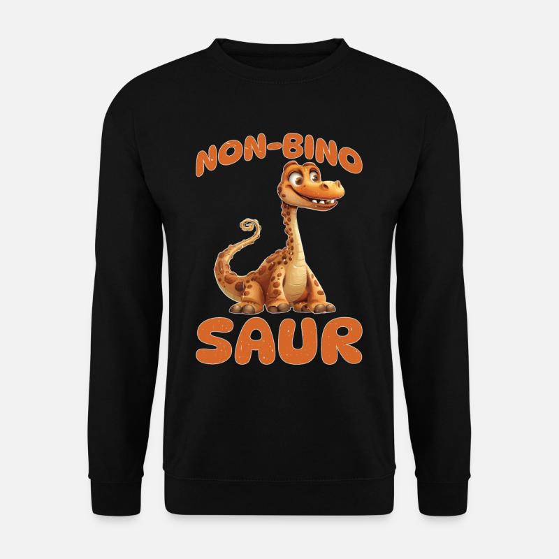 Non-Bino Saur - Unisex Pullover - Schwarz