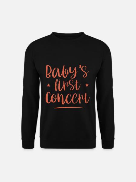 Baby's First Concert - Unisex Pullover - Schwarz