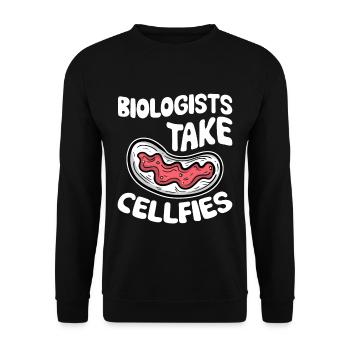Biologists Take Cellfies 3 - Unisex Pullover - Schwarz - Vorne - Alina (178cm) & Michal (187cm)