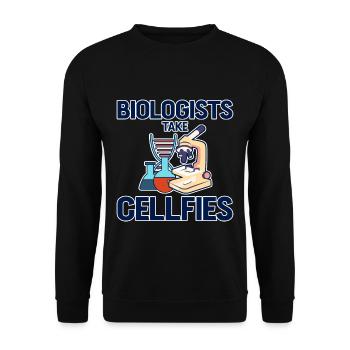 Biologists Take Cellfies 4 - Unisex Pullover - Schwarz - Vorne - Alina (178cm) & Michal (187cm)