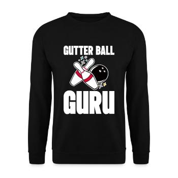 Gutter Ball Guru 4 - Unisex Pullover - Schwarz - Vorne - Alina (178cm) & Michal (187cm)