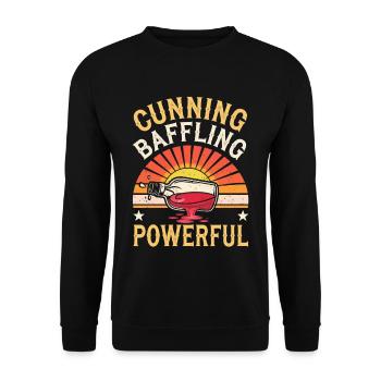 Cunning Baffling Powerful 4 - Unisex Pullover - Schwarz - Vorne - Alina (178cm) & Michal (187cm)