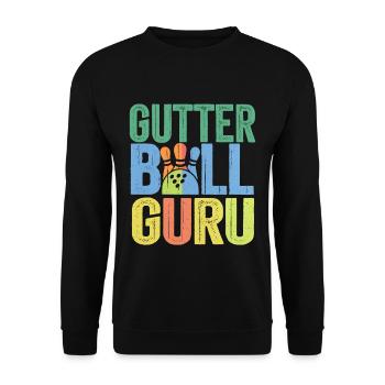 Gutter Ball Guru 6 - Unisex Pullover - Schwarz - Vorne - Alina (178cm) & Michal (187cm)