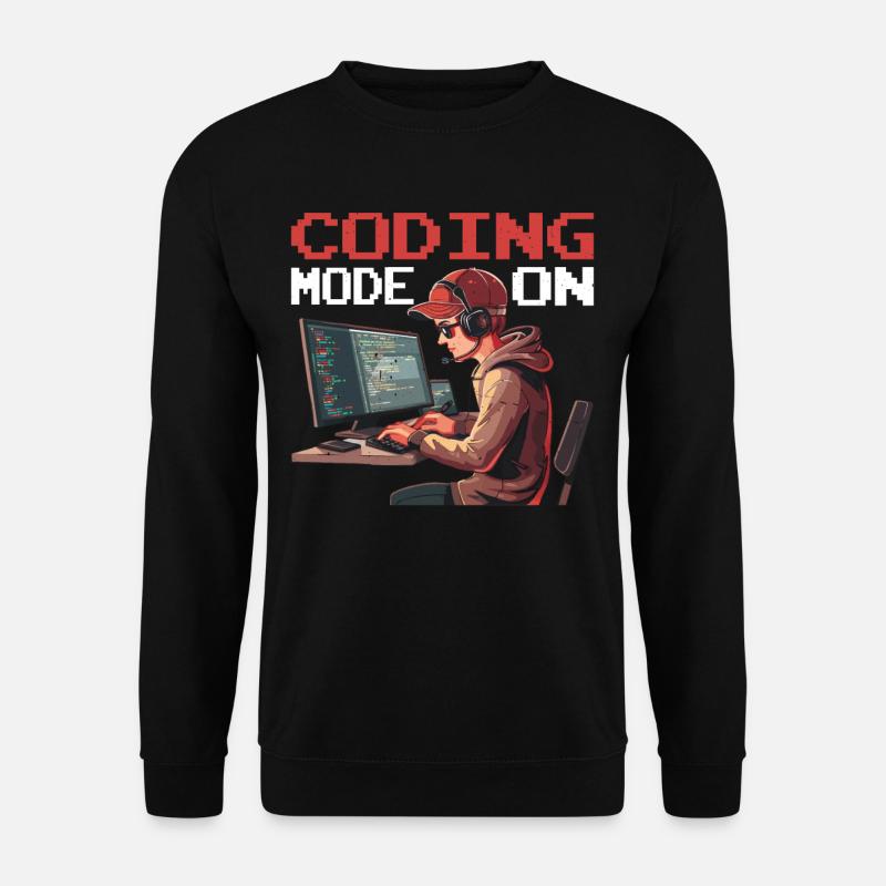 Coding Mode On 2 - Unisex Pullover - Schwarz