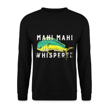 mahi mahi Whisperer Whisperer - Unisex Sweatshirt - black - Front - Alina (178cm) & Michal (187cm)