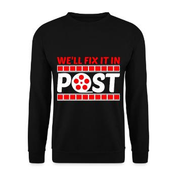 Nous allons le réparer dans Post 14 - Sweat-shirt Unisexe - noir - Devant - Alina (178cm) & Michal (187cm)