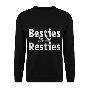 Besties For The Resties 3 - Unisex Pullover - Schwarz - Vorne - Alina (178cm) & Michal (187cm)