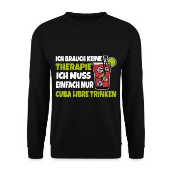 Cuba Libre - Unisex Pullover - Schwarz - Vorne - Alina (178cm) & Michal (187cm)