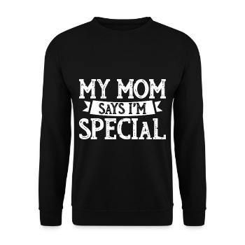 Ma mère dit que je suis spécial 4 - Sweat-shirt Unisexe - noir - Devant - Alina (178cm) & Michal (187cm)