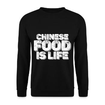 La cuisine chinoise, c’est la vie 3 - Sweat-shirt Unisexe - noir - Devant - Alina (178cm) & Michal (187cm)