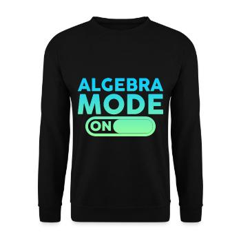 Algebra Mode On 4 - Unisex Sweatshirt - black - Front - Alina (178cm) & Michal (187cm)