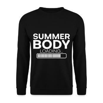 Summer Body Loading - Unisex Sweatshirt - black - Front - Alina (178cm) & Michal (187cm)