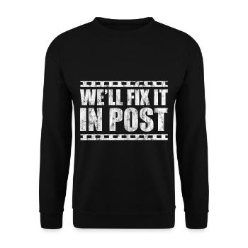 We’ll Fix It In Post 3 - Sweat-shirt Unisexe - noir - Devant - Alina (178cm) & Michal (187cm)