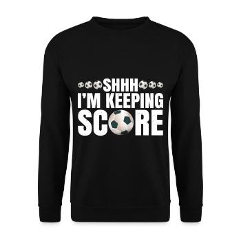Shhh, I'm Keeping Score 6 - Unisex Sweatshirt - black - Front - Alina (178cm) & Michal (187cm)