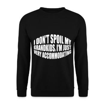 I Don't Spoil My Grandkids 12 - Unisex Pullover - Schwarz - Vorne - Alina (178cm) & Michal (187cm)