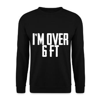 I'm Over 6 Ft 4 - Unisex Sweatshirt - black - Front - Alina (178cm) & Michal (187cm)