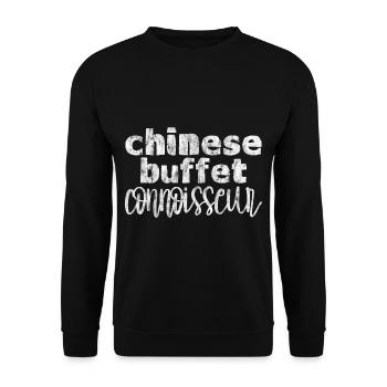 Chinese Buffet Connoisseur 3 - Unisex Pullover - Schwarz - Vorne - Alina (178cm) & Michal (187cm)