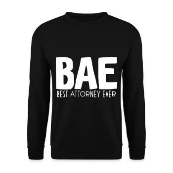 Bae Best Attorney Ever - Unisex Sweatshirt - black - Front - Alina (178cm) & Michal (187cm)