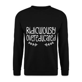 Ridiculement suréduqué 4 - Sweat-shirt Unisexe - noir - Devant - Alina (178cm) & Michal (187cm)