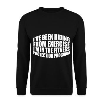 I'm In The Fitness Protection Program 4 - Unisex Pullover - Schwarz - Vorne - Alina (178cm) & Michal (187cm)