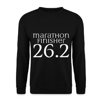 Marathon Finisher 26.2 - Unisex Pullover - Schwarz - Vorne - Alina (178cm) & Michal (187cm)