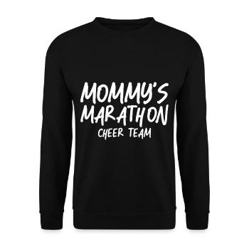 L’équipe de pom-pom girls du marathon de maman - Sweat-shirt Unisexe - noir - Devant - Alina (178cm) & Michal (187cm)