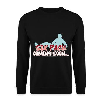 Six Pack à venir 31 - Sweat-shirt Unisexe - noir - Devant - Alina (178cm) & Michal (187cm)