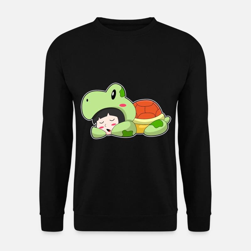 Turtle sleeping - Unisex Sweatshirt - black