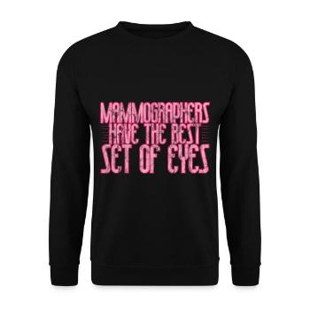Les mammographes ont le meilleur ensemble d’yeux 3 - Sweat-shirt Unisexe - noir - Devant - Alina (178cm) & Michal (187cm)