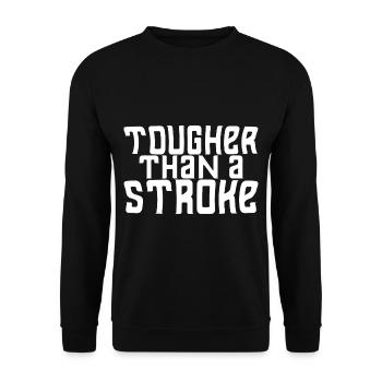 Plus dur qu’un accident vasculaire cérébral - Sweat-shirt Unisexe - noir - Devant - Alina (178cm) & Michal (187cm)