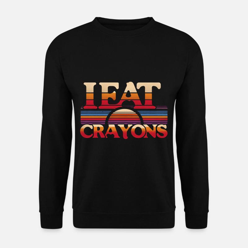 I Eat Crayons 8 - Unisex Sweatshirt - black
