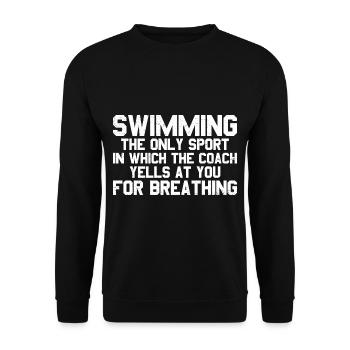 The Coach Yells At You For Breathing 3 - Unisex Pullover - Schwarz - Vorne - Alina (178cm) & Michal (187cm)