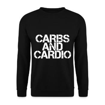 Carbs And Cardio 3 - Unisex Pullover - Schwarz - Vorne - Alina (178cm) & Michal (187cm)