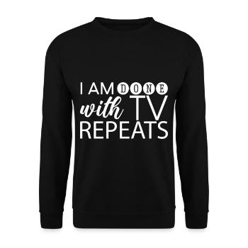 J’en ai fini avec les répétitions TV - Sweat-shirt Unisexe - noir - Devant - Alina (178cm) & Michal (187cm)