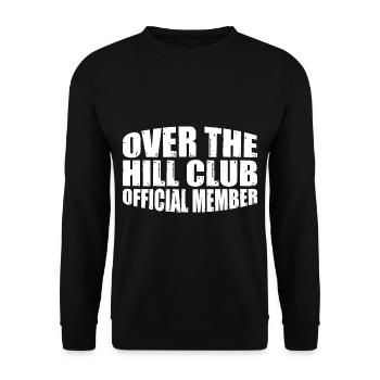Over The Hill Club Official Member 8 - Unisex Sweatshirt - black - Front - Alina (178cm) & Michal (187cm)