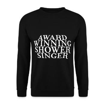 Award Winning Shower Singer - Unisex Pullover - Schwarz - Vorne - Alina (178cm) & Michal (187cm)