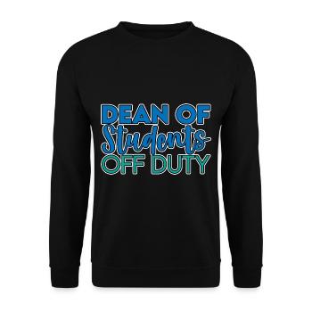 Dean Of Students Off Duty 2 - Unisex Sweatshirt - black - Front - Alina (178cm) & Michal (187cm)