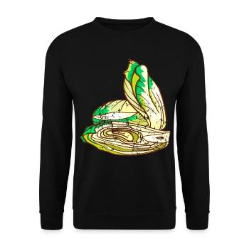 Chicorée radicchio vintage rétro grunge - Sweat-shirt Unisexe - noir - Devant - Alina (178cm) & Michal (187cm)